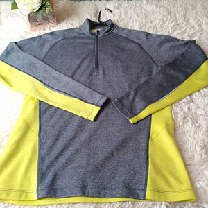 Sugoi Sweatshirt Mens M Medium Gray Quarter Zip Long Sleeve Lightweight Cycling